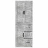 Ensemble de Meubles 2 pcs Gris béton Bois d'ingénierie 645072645072