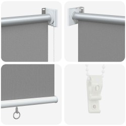 Store roulant extérieur protection UV Gris clair Polyester 645074645074