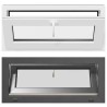 Fenêtre de sous-sol RISOR 90 x 40 cm PVC et verre Anthracite 645080645080