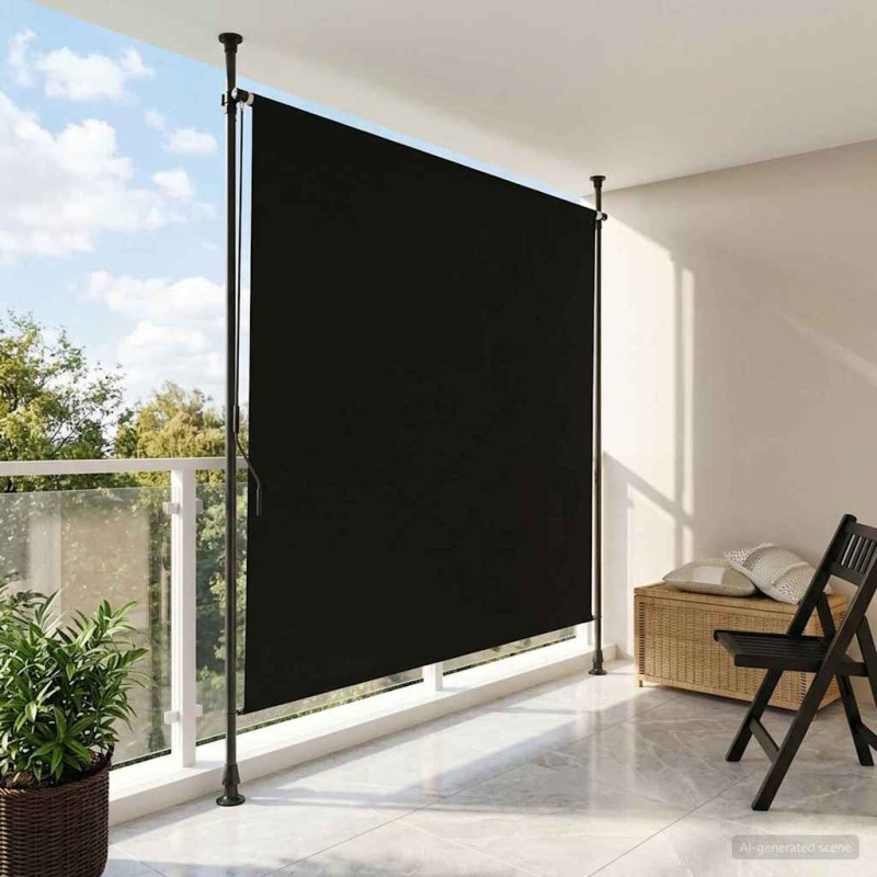Store Roulant Extérieur Noir 100 x 270 cm 645081645081