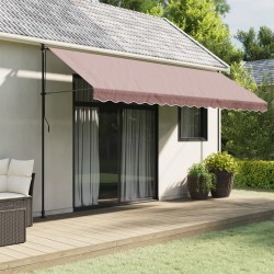 Tissu de remplacement de cantonnière d’auvent rayure marron 645084645084