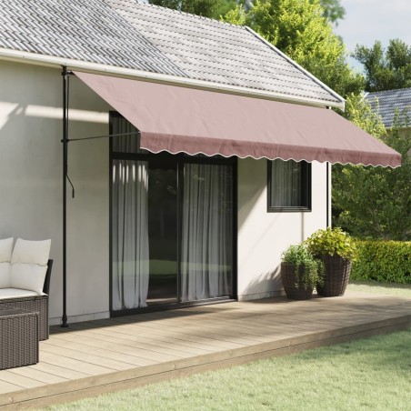 Tissu de remplacement de cantonnière d’auvent rayure marron 645084645084