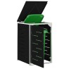 Stockage de bac à déchets for 1 Bin 240L Noir 645090645090