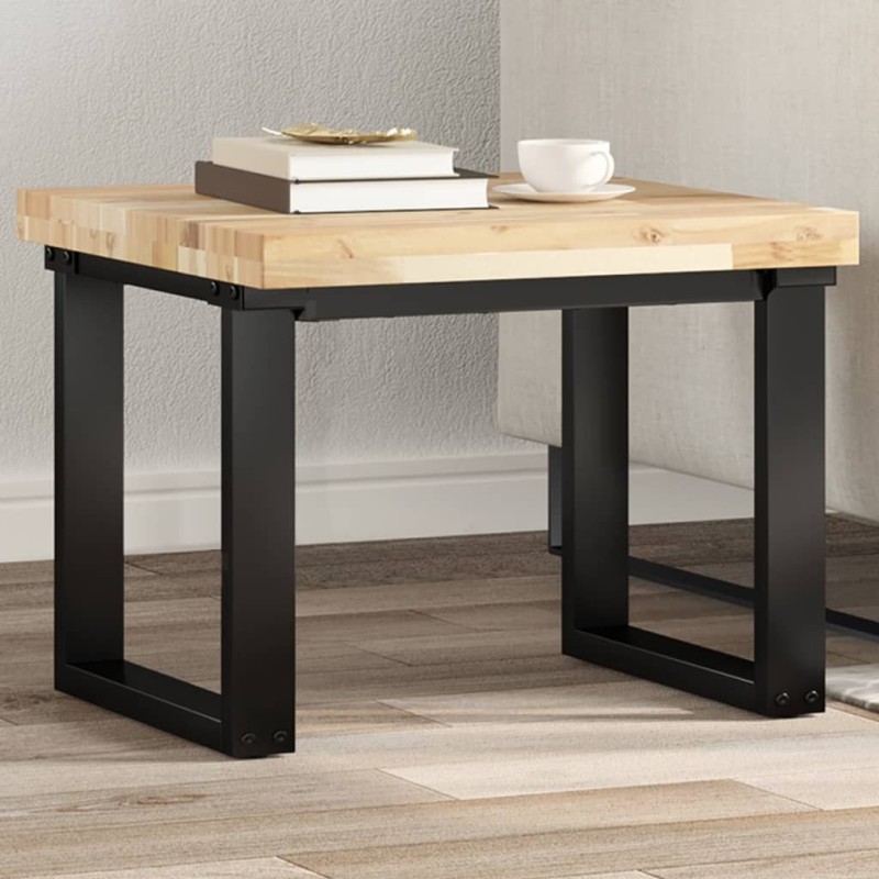 Dessus de table carré 50x50x4 cm bois massif d'acacia 645091645091