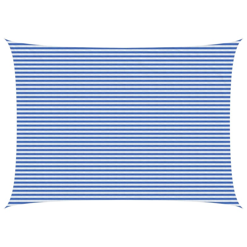 Voile d'ombre Bleu et Blanc 5 x 8 m HDPE 645093645093