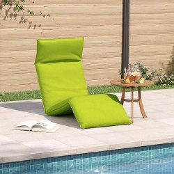 Transat pliant vert vif 175 x 54 x 8,5 cm en tissu Oxford 645097645097