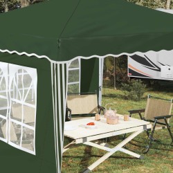 Tente de fête pop-up 288 x 288 x 245 cm Vert Tissu Oxford 645098645098