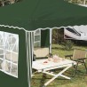Tente de fête pop-up 288 x 288 x 245 cm Vert Tissu Oxford 645098645098