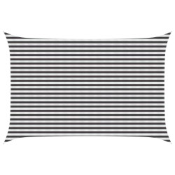 Voile d'ombre Anthracite et blanc 3 x 4,5 m HDPE 645103645103