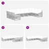 Ensemble de canapé de jardin 10 pcs Noir polyrotin 645107645107