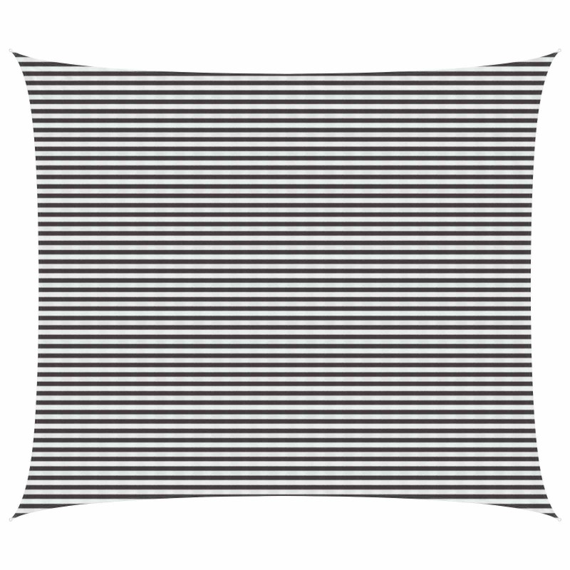Voile d'ombre Anthracite et blanc 6 x 7 m HDPE 645108645108