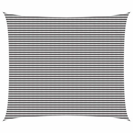 Voile d'ombre Anthracite et blanc 6 x 7 m HDPE 645108645108
