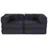 Unité de canapé modulaire 2 pcs Anthracite 140 x 70 x 56 cm 645114645114