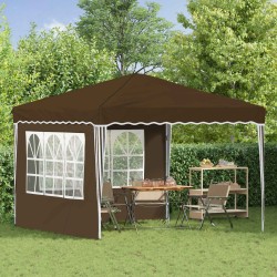Tente de fête pop-up 288 x 288 x 245 cm Taupe Tissu Oxford 645117645117