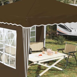 Tente de fête pop-up 288 x 288 x 245 cm Taupe Tissu Oxford 645117645117