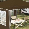 Tente de fête pop-up 288 x 288 x 245 cm Taupe Tissu Oxford 645117645117
