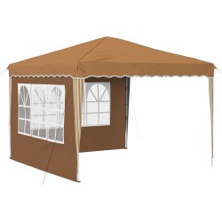 Tente de fête pop-up 288 x 288 x 245 cm Beige Tissu Oxford 645118645118