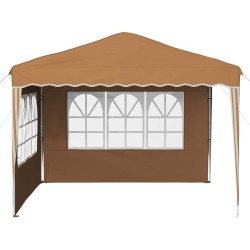 Tente de fête pop-up 288 x 288 x 245 cm Beige Tissu Oxford 645118645118