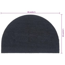 Tapis de porte gris foncé demi-rond 60x90 cm 645119645119