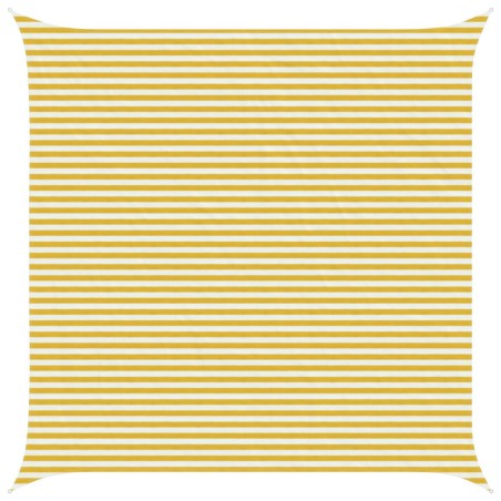 Voile d'ombre Jaune et blanc 5 x 5 m HDPE 645120645120