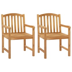 Chaise en rose sculptée à la main 2 pcs Naturel 645135645135