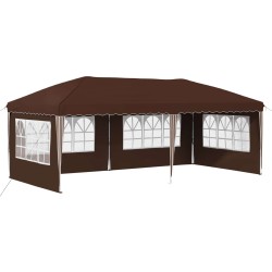 Tente de fête pop-up 575 x 289 x 245 cm Marron 645138645138