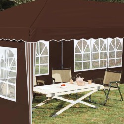 Tente de fête pop-up 575 x 289 x 245 cm Marron 645138645138
