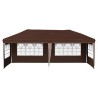 Tente de fête pop-up 575 x 289 x 245 cm Marron 645138645138