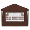 Tente de fête pop-up 575 x 289 x 245 cm Marron 645138645138