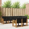 Ensemble de canapés d'extérieur 8 pcs Naturel et Noir 645147645147