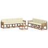 Ensemble de canapés d'extérieur 9 pcs Naturel et Crème 645148645148