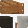 Ensemble de canapés d'extérieur 4 pcs Naturel et gris clair 645167645167