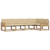 Ensemble de canapés d'extérieur 5 pcs Blanc et Beige 645170645170