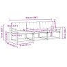 Ensemble de canapés d'extérieur 3 pcs Blanc et Beige 645172645172