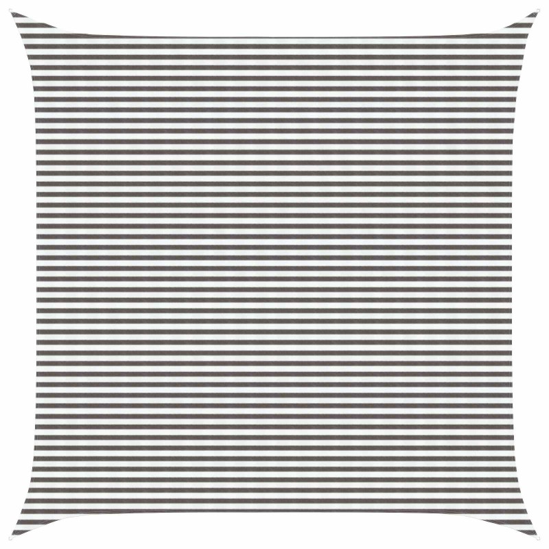 Voile d'ombre Gris clair et blanc 6 x 6 m HDPE 645173645173