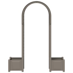 Arc à Roses avec Jardinière Gris 168,5 x 43 x 207 cm PP 645177645177