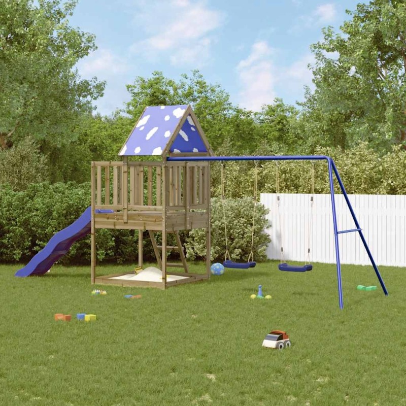Aire de jeux d'extérieur bois de pin imprégné 645180645180