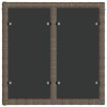 Ensemble de canapé de jardin 7 pcs Gris et Gris foncé polyrotin 645192645192