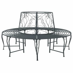 Banc d'Arbre 8-Nombre de places Ø 160 x 89 cm Acier 645193645193