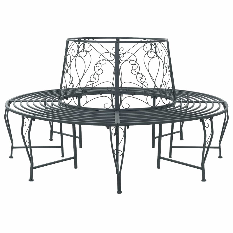 Banc d'Arbre 8-Nombre de places Ø 160 x 89 cm Acier 645193645193