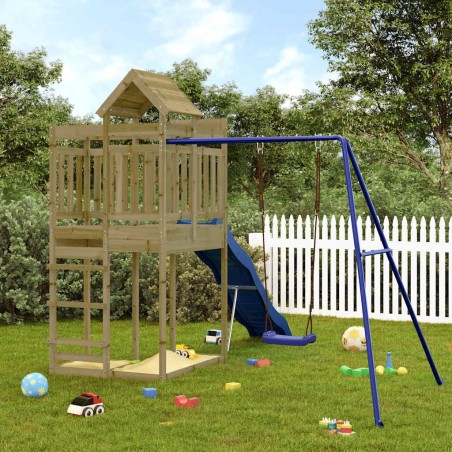 Aire de jeux d'extérieur bois de pin imprégné 645199645199