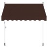 Auvent rétractable manuel Marron 200 cm 645206645206