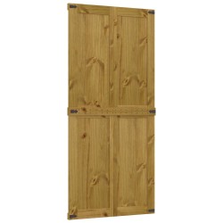 Porte de grange Corona Brun Miel 90 x 210 cm Bois de pin massif 645217645217