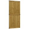 Porte de grange Corona Brun Miel 90 x 210 cm Bois de pin massif 645217645217