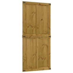 Porte de grange Corona Brun Miel 90 x 210 cm Bois de pin massif 645217645217