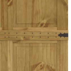 Porte de grange Corona Brun Miel 90 x 210 cm Bois de pin massif 645217645217