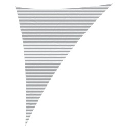 Voile d'ombre Gris clair et blanc 4 x 5 x 6,4 m 645218645218