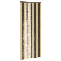 Rideau anti-insectes en chenille Marron foncé et beige 645220645220