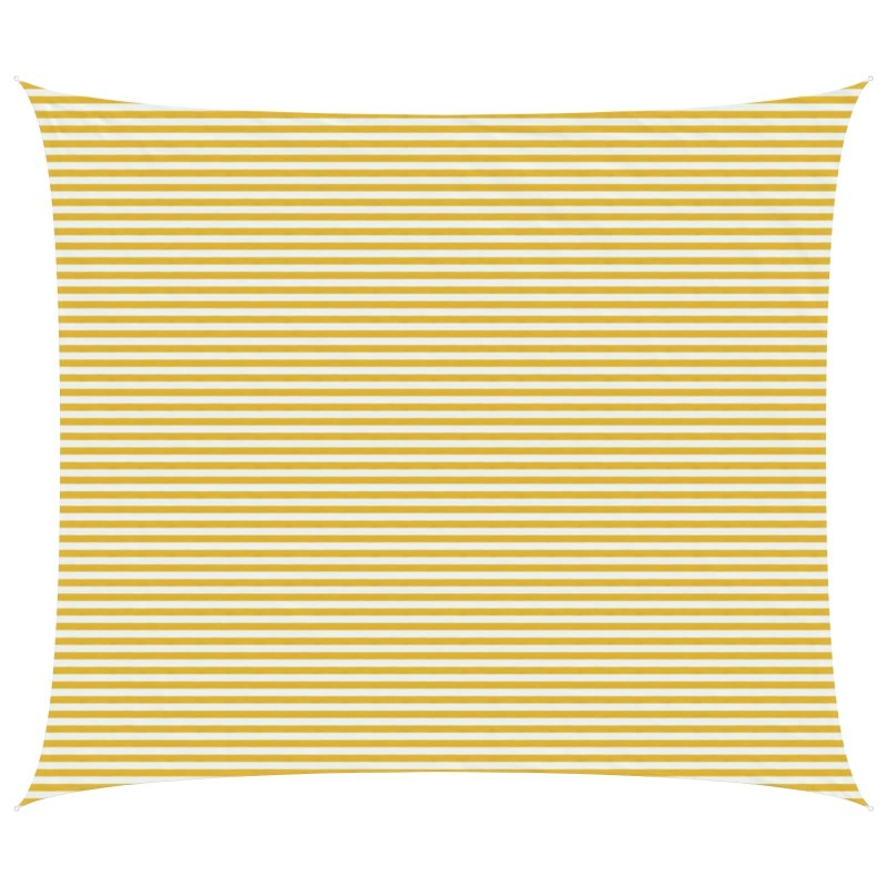Voile d'ombre Jaune et blanc 6 x 7 m HDPE 645226645226