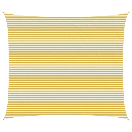 Voile d'ombre Jaune et blanc 6 x 7 m HDPE 645226645226